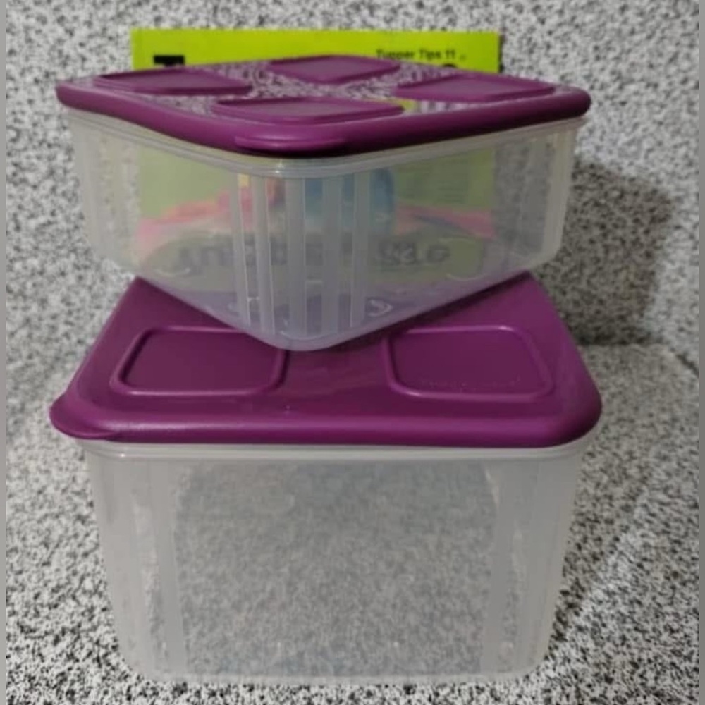 Tupperware Rectangular Clear Mates Set